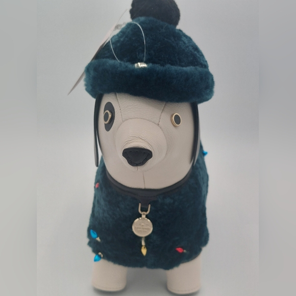 Kate Spade Christmas Tree costume dog dachshund leather crossbody bag NWT - Picture 3 of 8